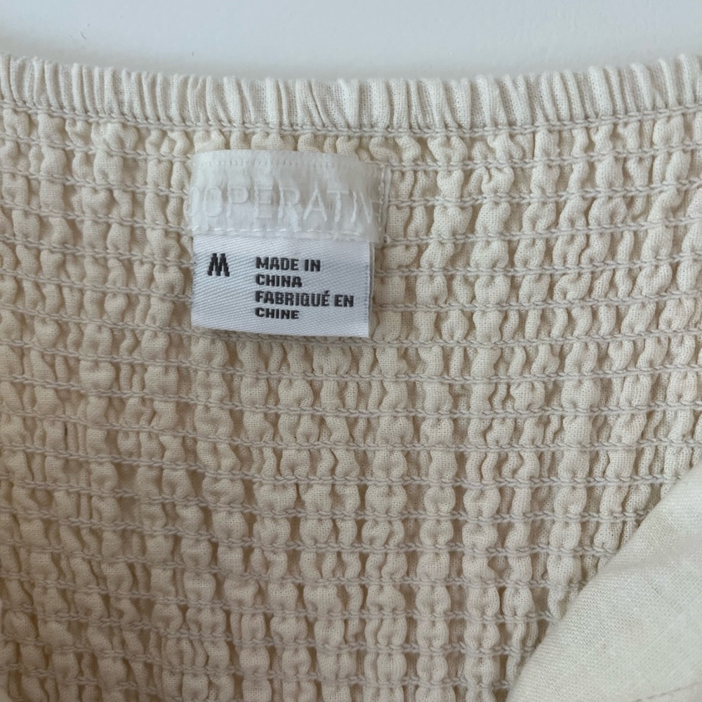 Cooperative Ivory Button-Front Spaghetti Strap Midi Dress - Picture 8 of 9